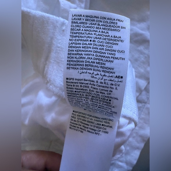 Old Navy NWT! White Linen Belted Tie Mini Short pocket size XXL - Picture 8 of 16